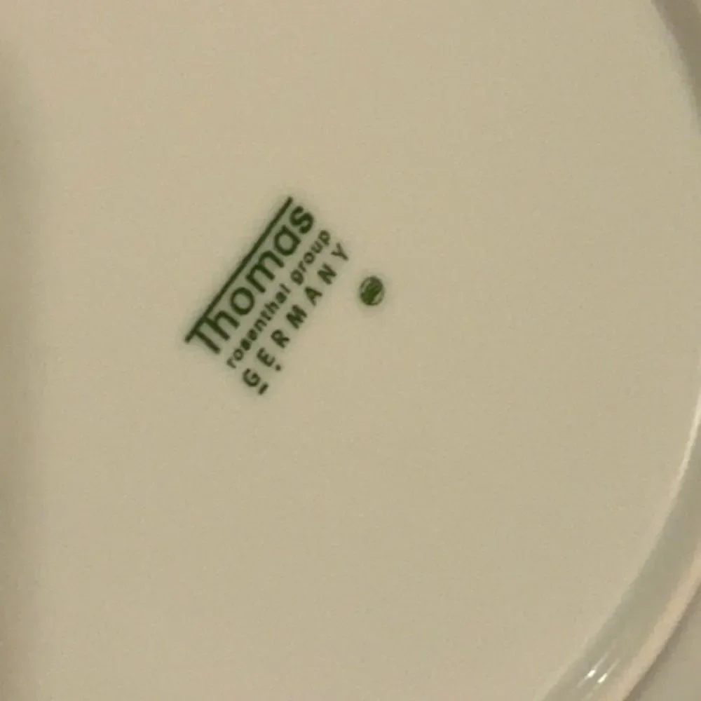 Thomas Rosenthal Germany 2 salad plates 8.5”Loft Weiss Ribbed Concentric Circles